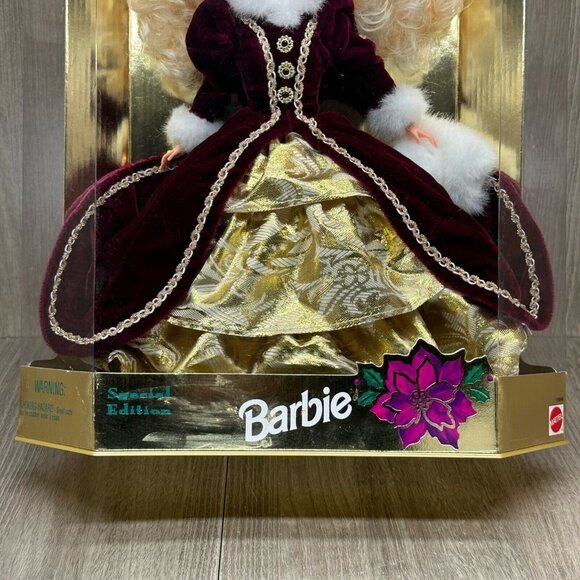 1996 Barbie Happy Holidays Fashion Doll Special Edition Collection - Mattel - Picture 4 of 9